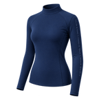 Navy Valorachi base layer without zipper — illustrative product mockup